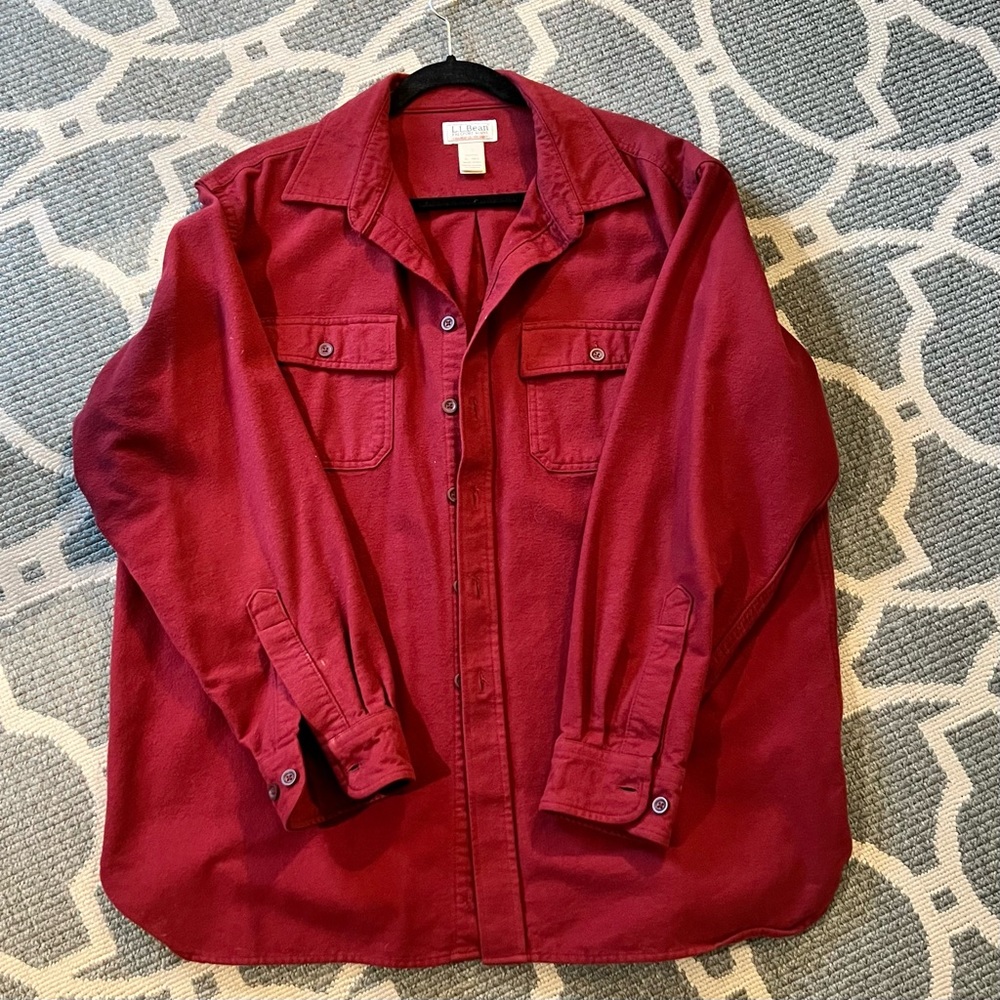 LL Bean Traditional Fit Chamois Shirt